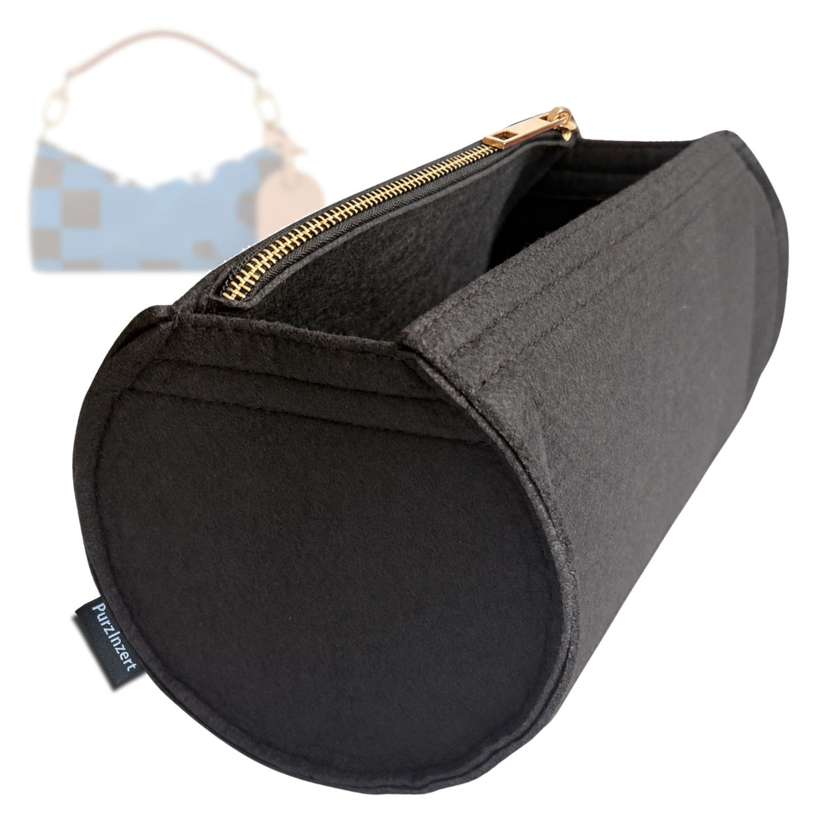 Bag Insert for (LV, Soft Polochon PM) Organizer Tote Purse Organiser Liner Shaper [Premium Felt Material]