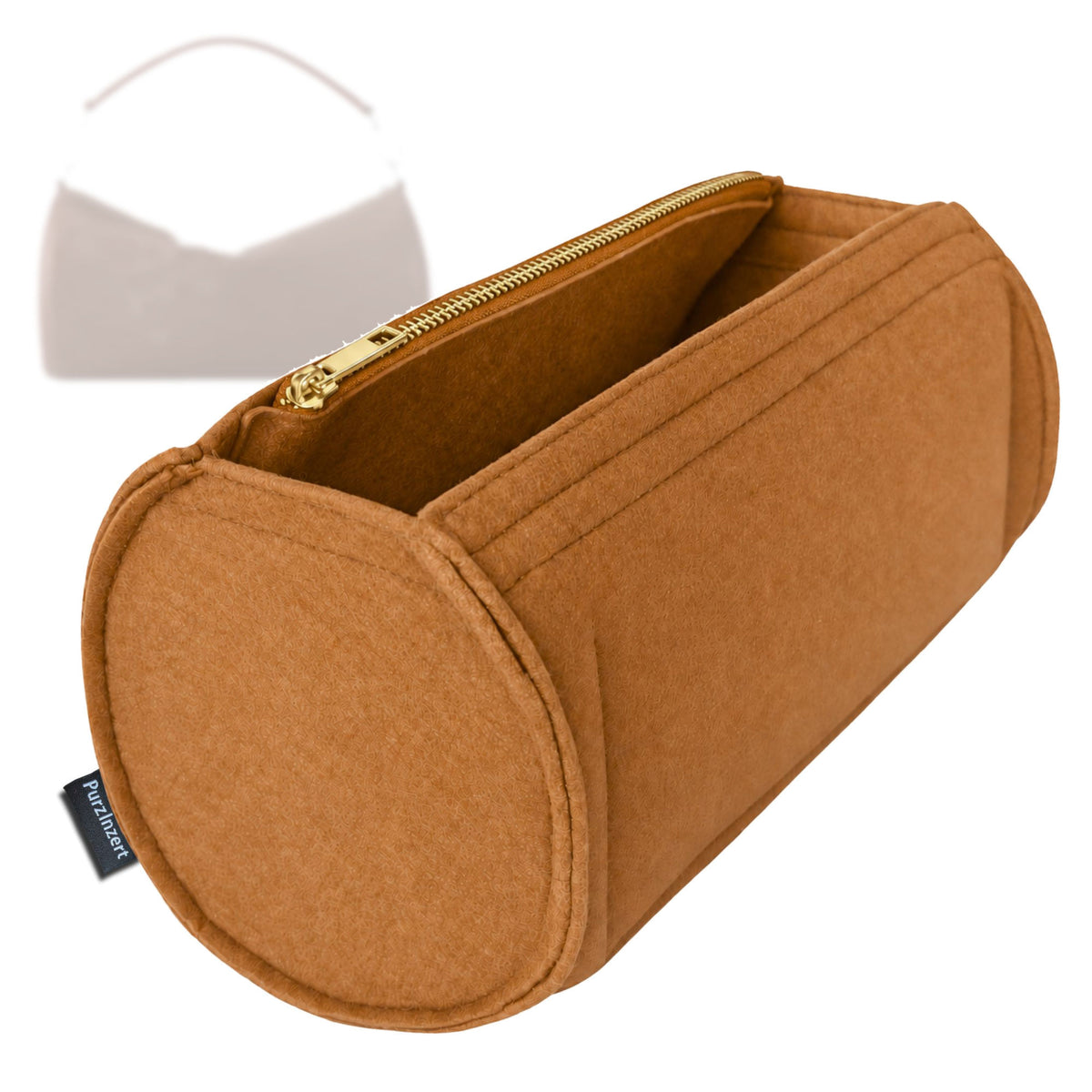 Bag Insert for (LV, Soft Polochon MM) Organizer Tote Purse Organiser Liner Shaper [Premium Felt Material]