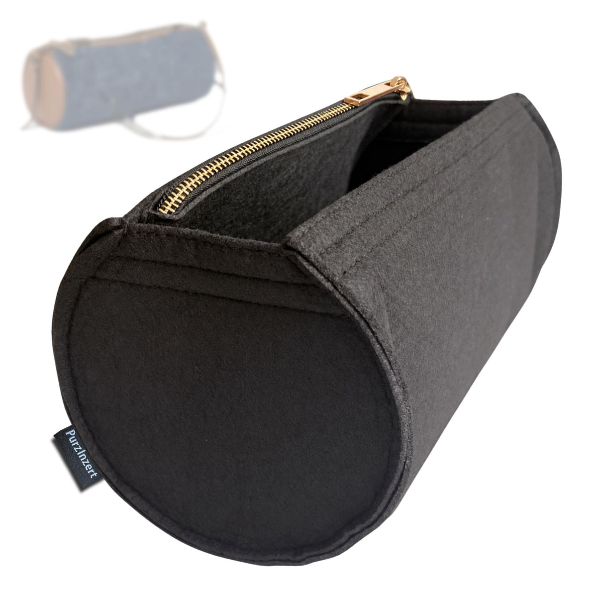 Bag Insert for (Miu Miu, Denim Pouch) Organizer Tote Purse Organiser Liner Shaper [Premium Felt Material]