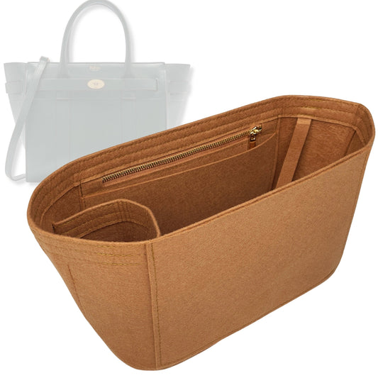 Bag Insert for (Mulberry, Small Zipped Bayswater) Organizer Tote Purse Organiser Liner Shaper [Premium Felt Material]