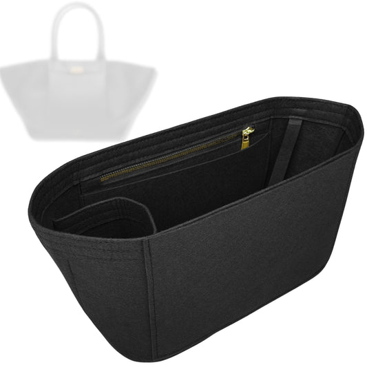 Bag Insert for (DeMellier, Midi New York) Organizer Tote Purse Organiser Liner Shaper [Premium Felt Material]