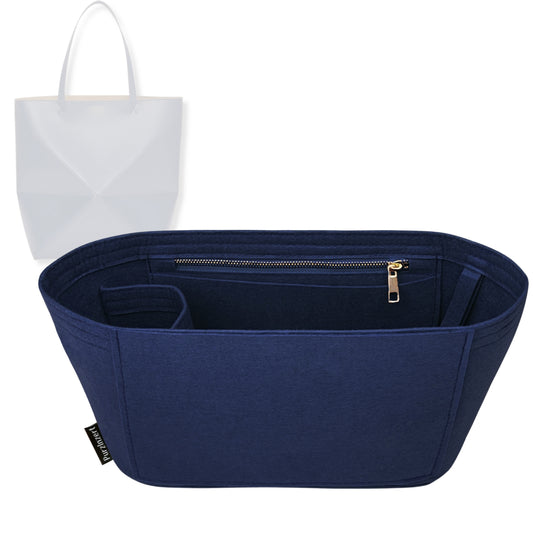 Bag Insert for (Loewe, Medium Puzzle Fold Tote) Organizer Tote Purse Organiser Liner Shaper [Premium Felt Material]