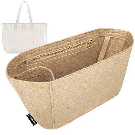 Bag Insert for (Burberry, Medium Reversible) Organizer Tote Purse Organiser Liner Shaper [Premium Felt Material]