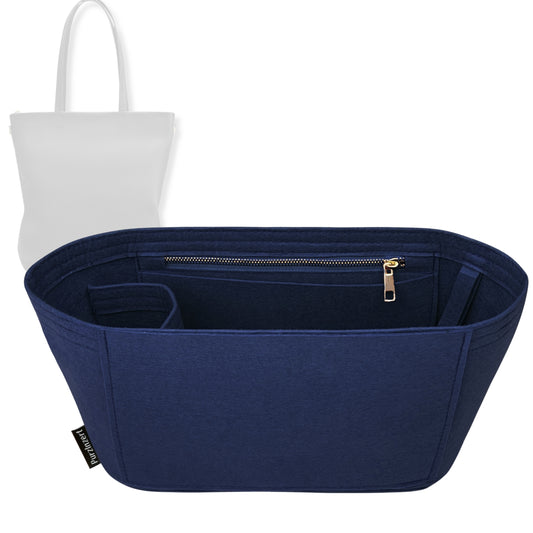 Bag Insert for (Cuyana, Tall Easy Zipper Tote) Organizer Tote Purse Organiser Liner Shaper [Premium Felt Material]