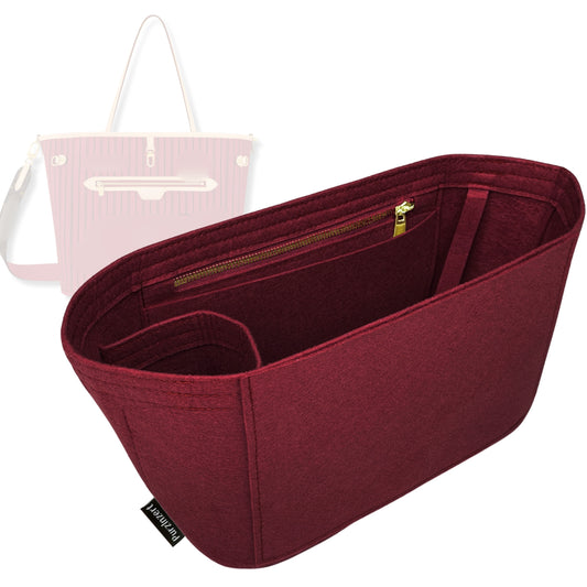 Bag Insert for (LV, Neverfull Bandouliere Inside Out GM) Organizer Tote Purse Organiser Liner Shaper [Premium Felt Material]