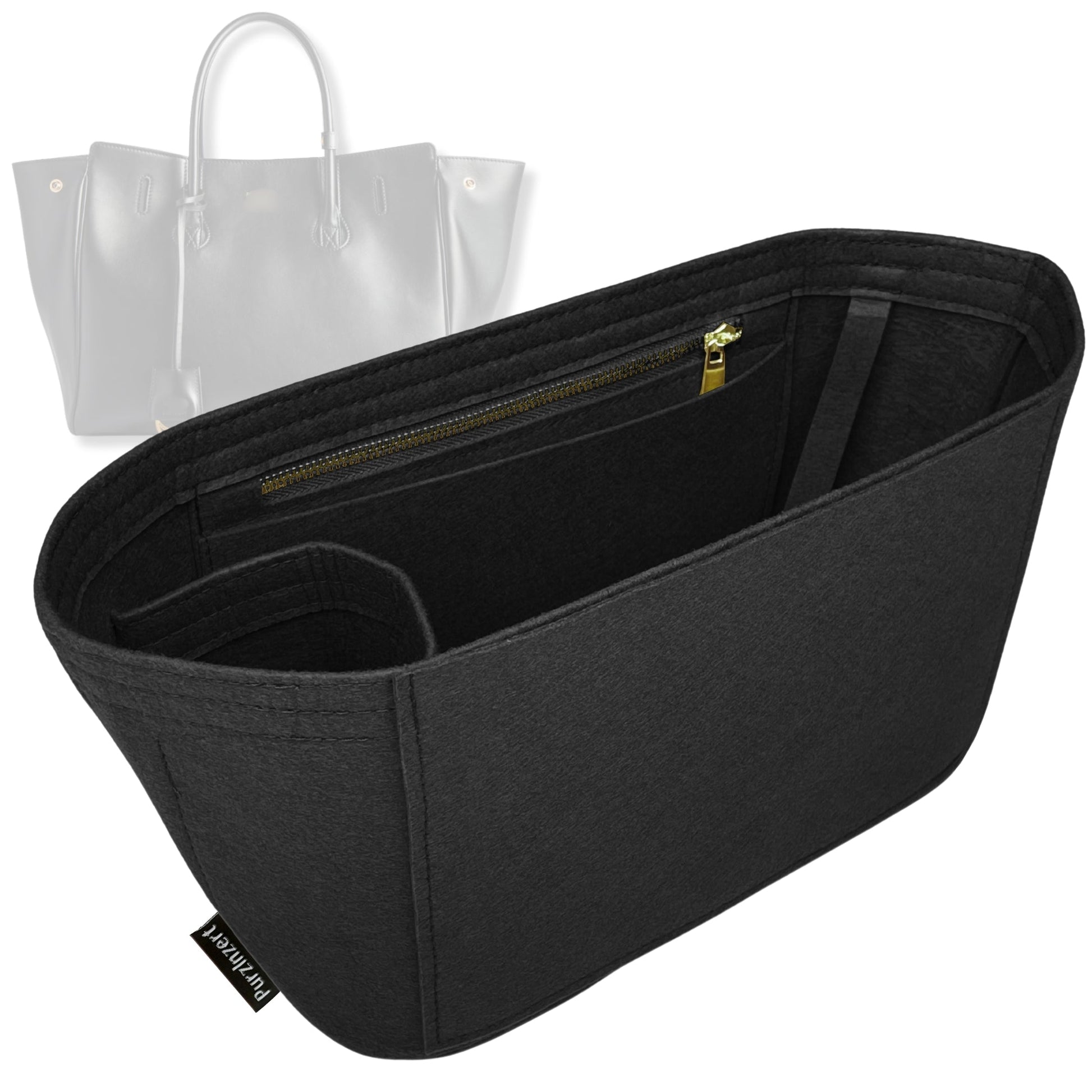 Bag Insert for (Balenciaga, Hampton Carry Small) Organizer Tote Purse Organiser Liner Shaper [Premium Felt Material]