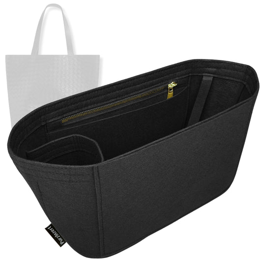 Bag Insert for (Bottega Veneta, Intrecciato North-South Tote Large) Organizer Tote Purse Organiser Liner Shaper [Premium Felt Material]