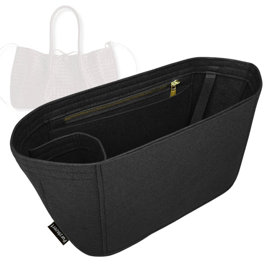 Bag Insert for (Bottega Veneta, Pinacoteca Small) Organizer Tote Purse Organiser Liner Shaper [Premium Felt Material]