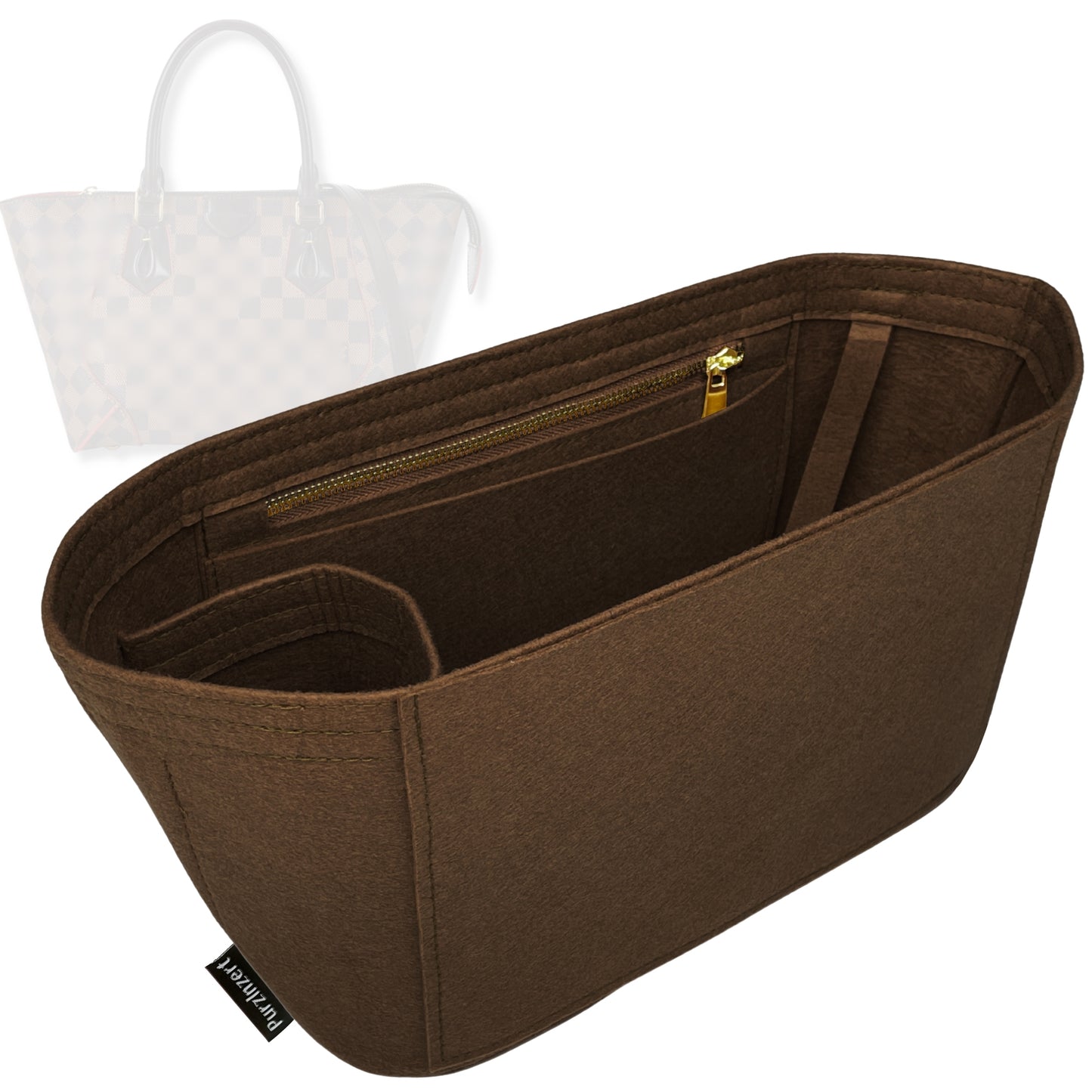 Bag Insert for (LV, Caissa Tote PM (Small)) Organizer Tote Purse Organiser Liner Shaper [Premium Felt Material]