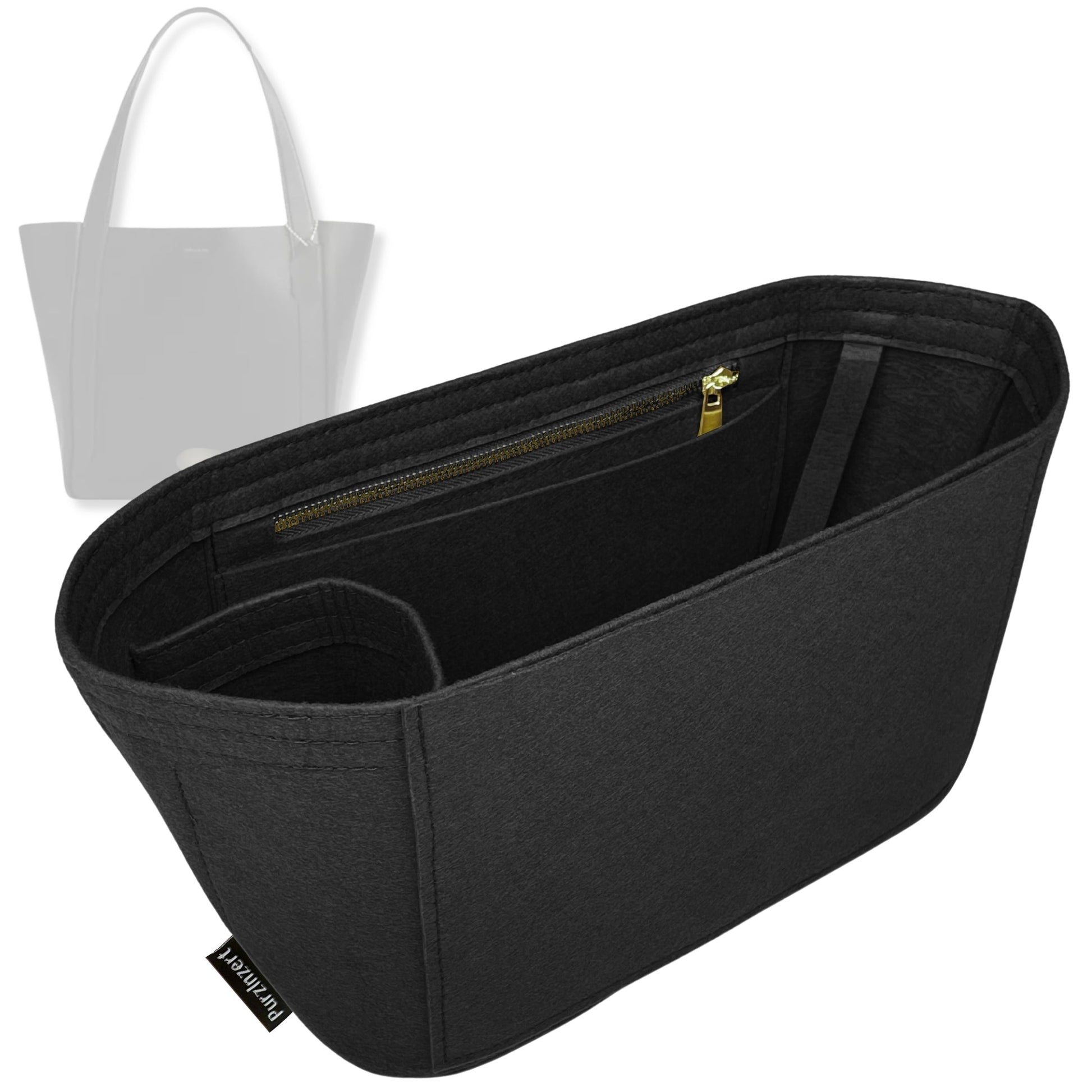 Bag Insert for (Coach, Hadley Tote Bag) Organizer Tote Purse Organiser Liner Shaper [Premium Felt Material]