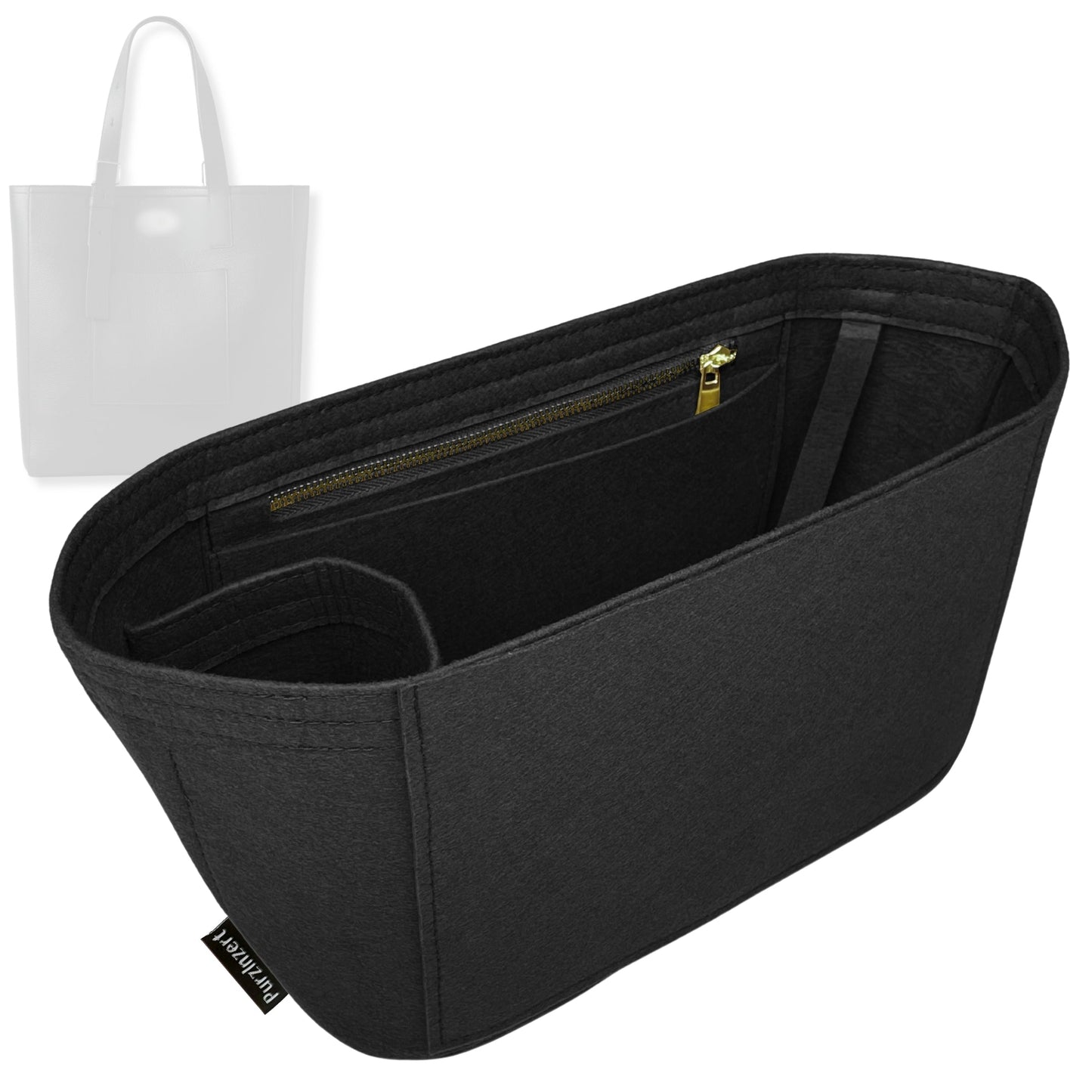 Bag Insert for (Mulberry, Antony Tote) Organizer Tote Purse Organiser Liner Shaper [Premium Felt Material]