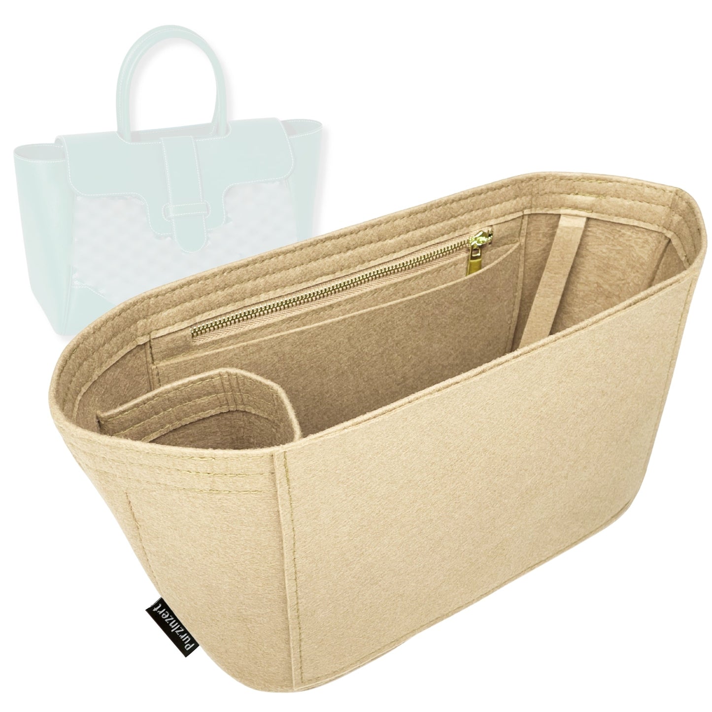 Bag Insert for (Goyard, Saigon Tote Bag) Organizer Tote Purse Organiser Liner Shaper [Premium Felt Material]
