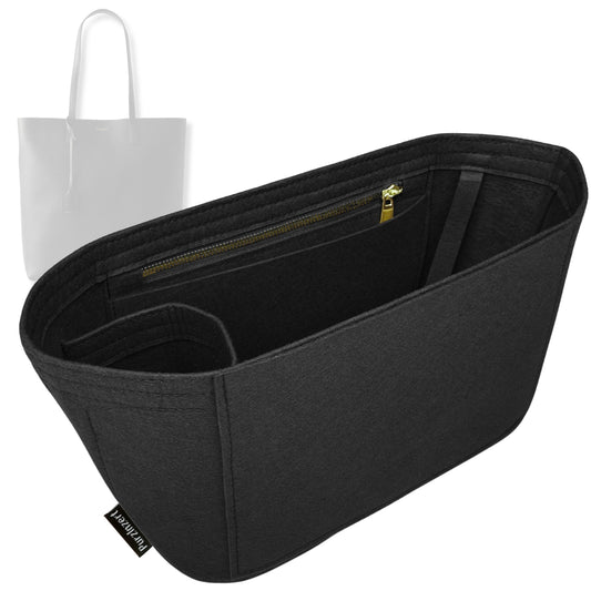 Bag Insert for (Saint Laurent (YSL), N/S Shopping Saint Laurent in Leather) Organizer Tote Purse Organiser Liner Shaper [Premium Felt Material]