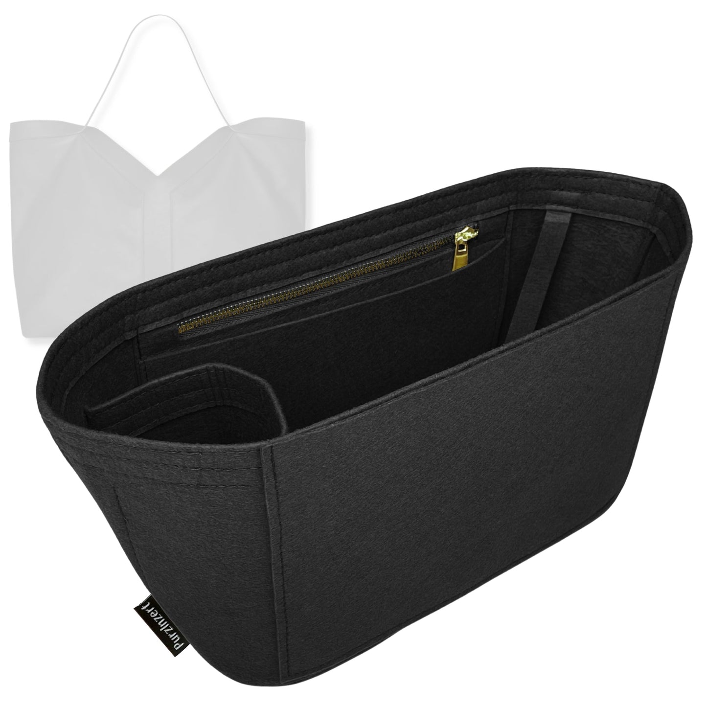 Bag Insert for (Saint Laurent (YSL), Y Tote 46cm) Organizer Tote Purse Organiser Liner Shaper [Premium Felt Material]