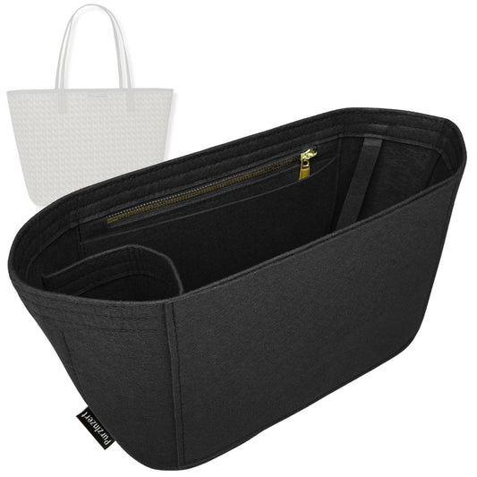 Bag Insert for (Tory Burch, Ever-Ready Zip Tote 32W 29H) Organizer Tote Purse Organiser Liner Shaper [Premium Felt Material]