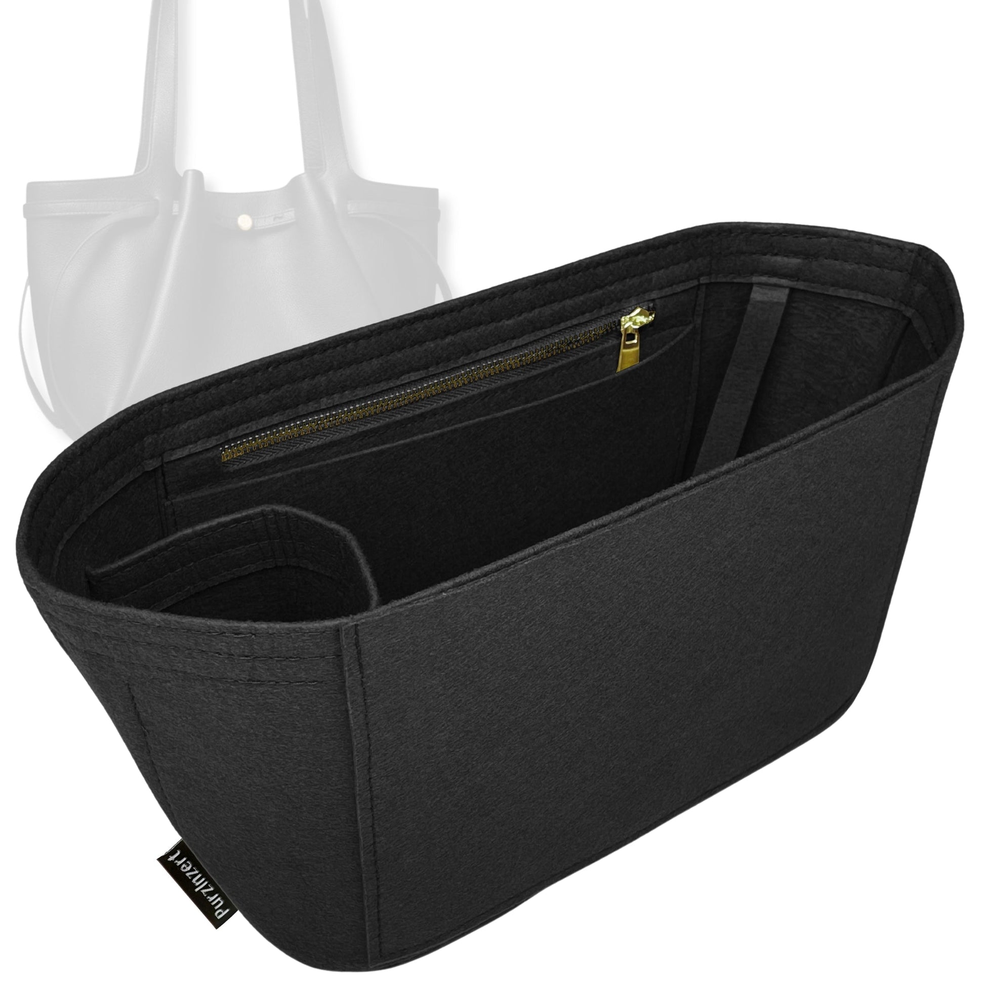 Bag Insert for (Tory Burch, Romy Tote) Organizer Tote Purse Organiser Liner Shaper [Premium Felt Material]