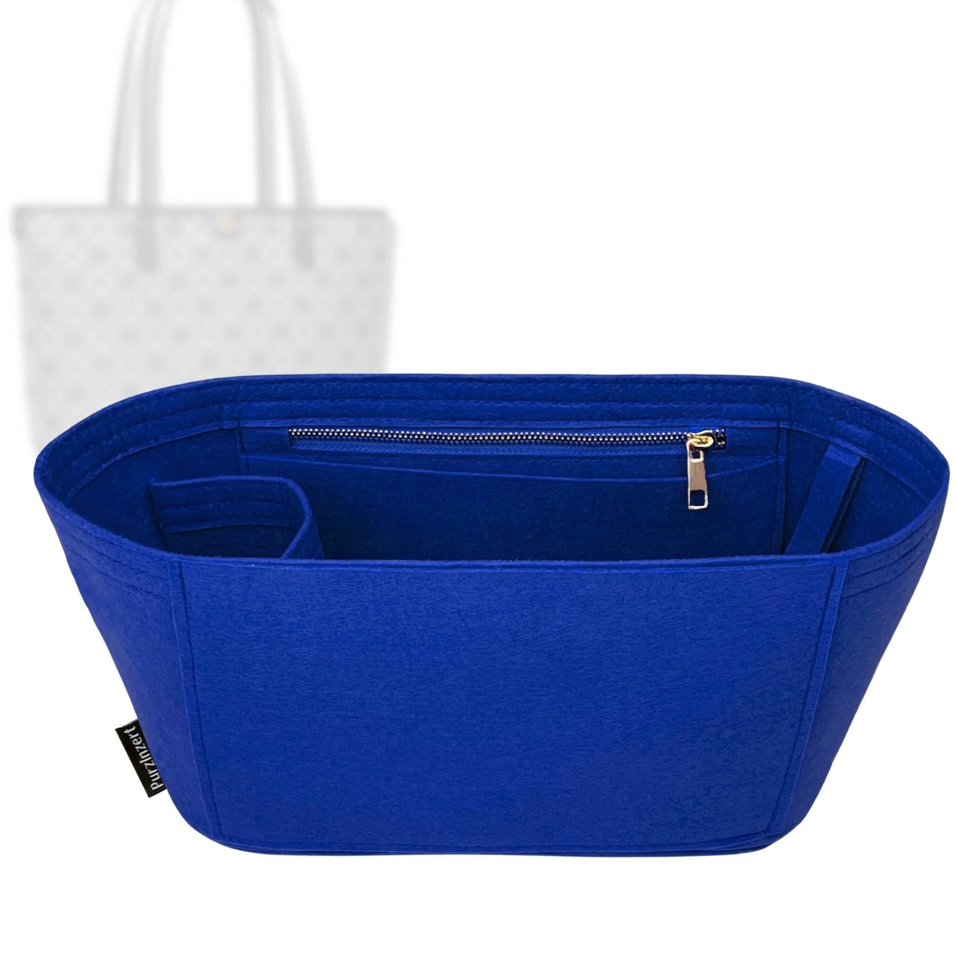 Bag Insert for (Tory Burch, T Monogram Zip Tote 32W 29H) Organizer Tote Purse Organiser Liner Shaper [Premium Felt Material]