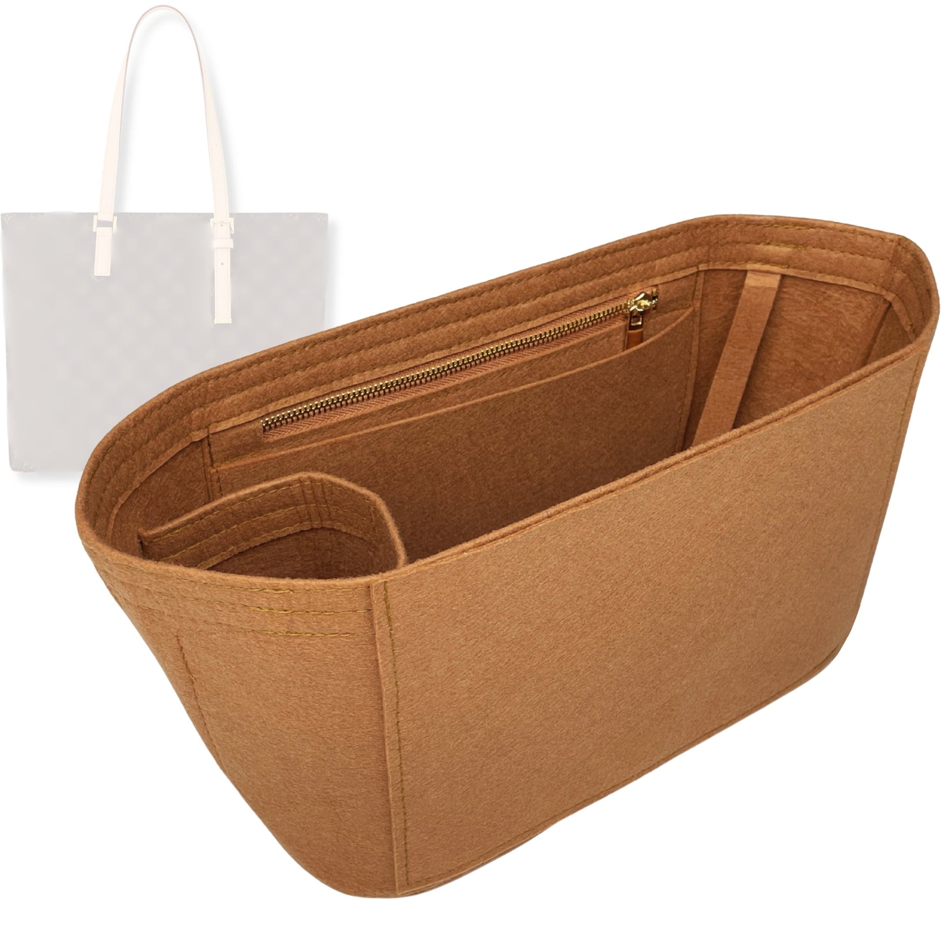 Bag Insert for (LV, Piano Bag) Organizer Tote Purse Organiser Liner Shaper [Premium Felt Material]