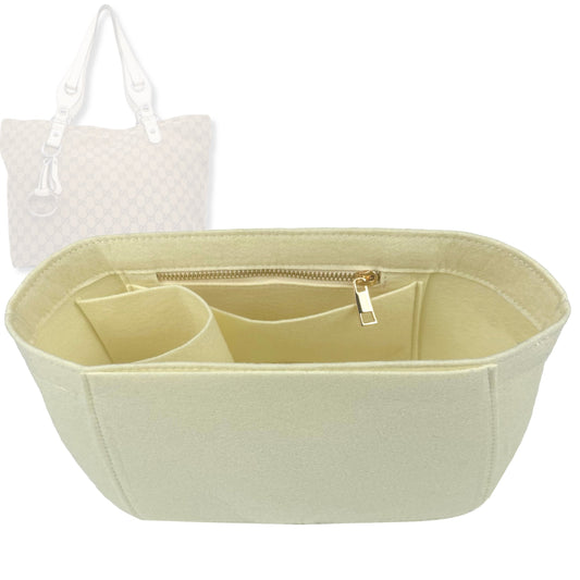 Bag Insert for (Gucci, ICON BIT GG MEDIUM TOTE) Organizer Tote Purse Organiser Liner Shaper [Premium Felt Material]
