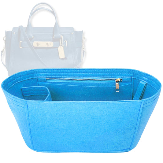 Bag Insert for (Coach, Swagger Carryall) Organizer Tote Purse Organiser Liner Shaper [Premium Felt Material]