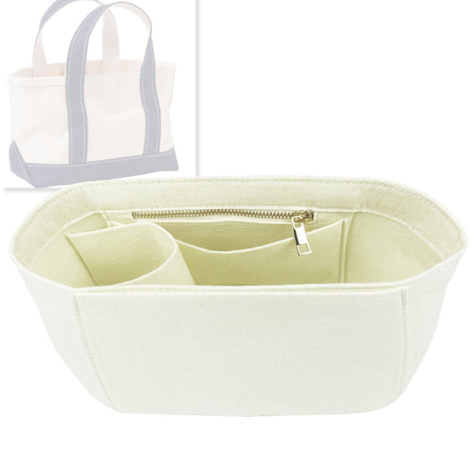 Bag Insert for (L.L.Bean, Boat and Tote - Mini) Organizer Tote Purse Organiser Liner Shaper [Premium Felt Material]