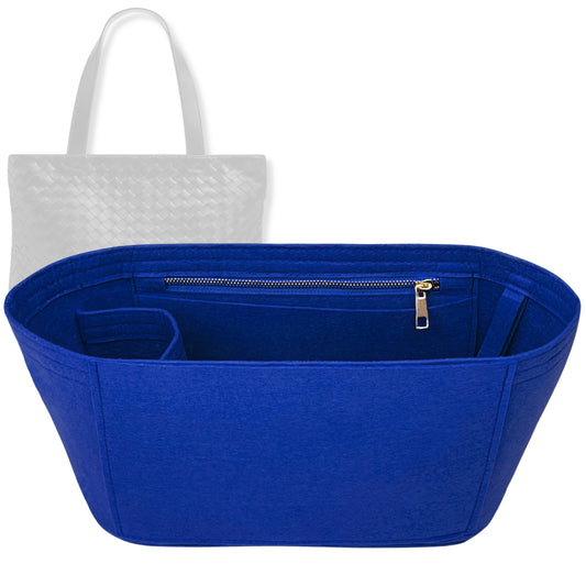 Bag Insert for (Bottega Veneta, Large Intrecciato Zipped Tote) Organizer Tote Purse Organiser Liner Shaper [Premium Felt Material]