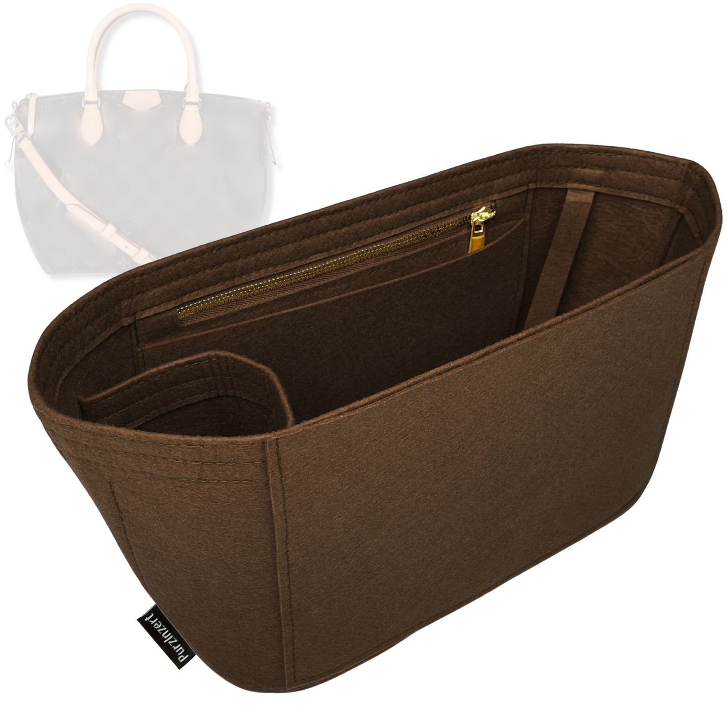 Bag Insert for (LV, Turenne PM (Small)) Organizer Tote Purse Organiser Liner Shaper [Premium Felt Material]