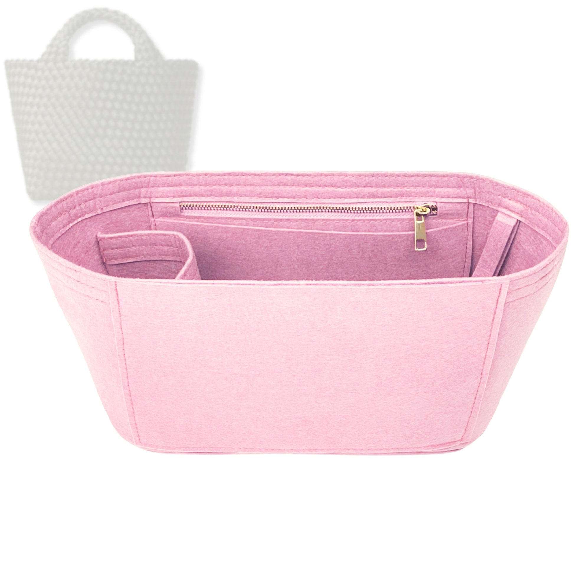 Bag Insert for (Naghedi, St Barths Small Tote) Organizer Tote Purse Organiser Liner Shaper [Premium Felt Material]