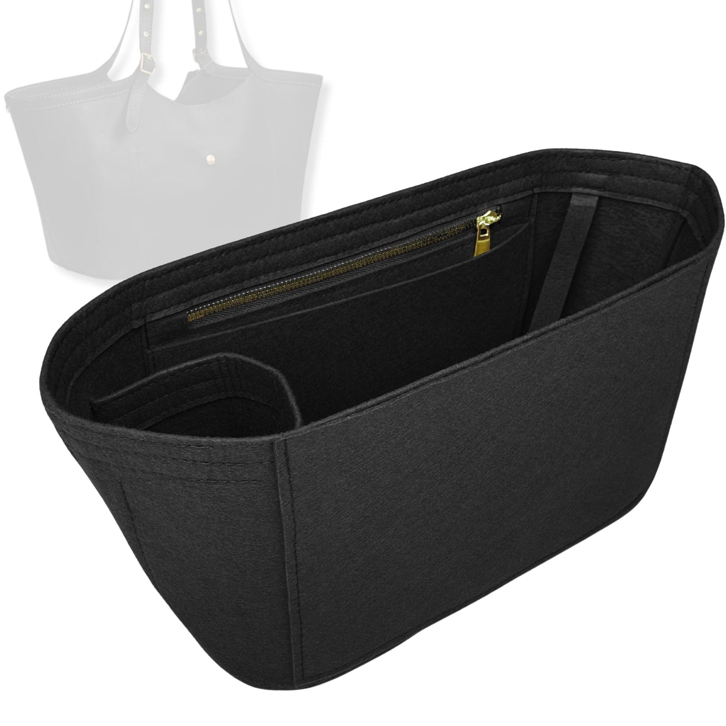 Bag Insert for (Coach, GRAMERCY TOTE) Organizer Tote Purse Organiser Liner Shaper [Premium Felt Material]