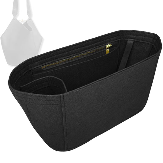 Bag Insert for (Khaite, Medium Lotus Tote) Organizer Tote Purse Organiser Liner Shaper [Premium Felt Material]