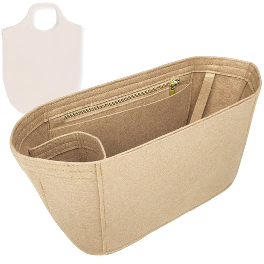 Bag Insert for (Peter Nitz, Vertical Libby Tote in Arosa Calf) Organizer Tote Purse Organiser Liner Shaper [Premium Felt Material]