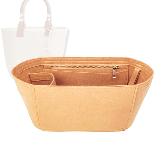 Bag Insert for (Hermes, Steeple Tote 28) Organizer Tote Purse Organiser Liner Shaper [Premium Felt Material]