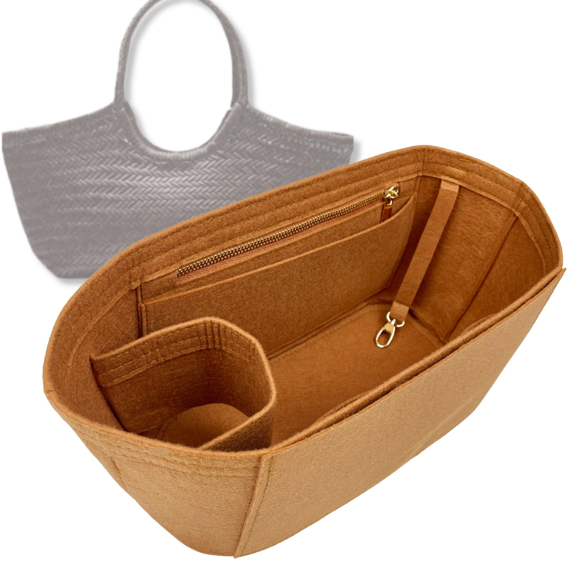 Bag Insert for (Dragon Diffusion, Nantucket Big) Organizer Tote Purse Organiser Liner Shaper [Premium Felt Material]