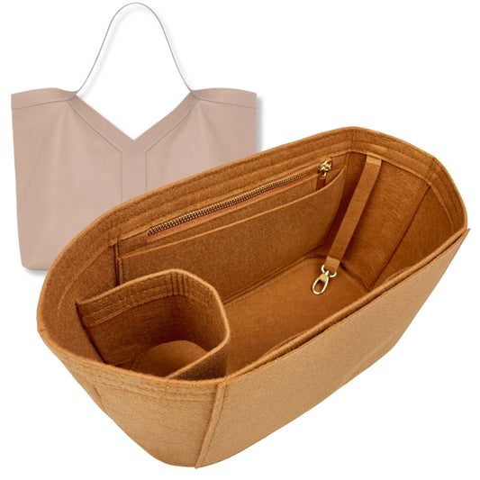 Bag Insert for (Saint Laurent (YSL), Y Large tote) Organizer Tote Purse Organiser Liner Shaper [Premium Felt Material]