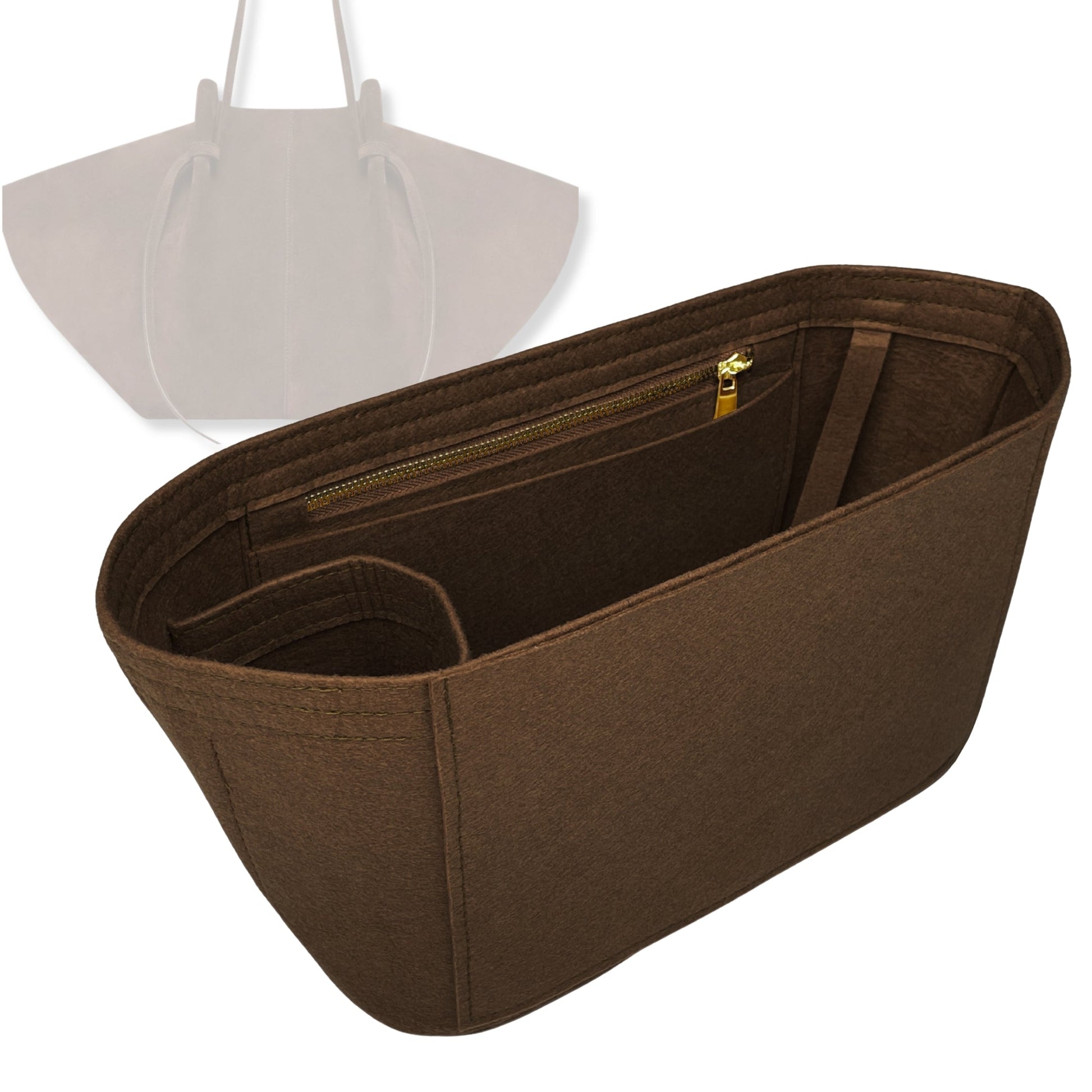 Bag Insert for (Yuzefi, Large MOCHI) Organizer Tote Purse Organiser Liner Shaper [Premium Felt Material]