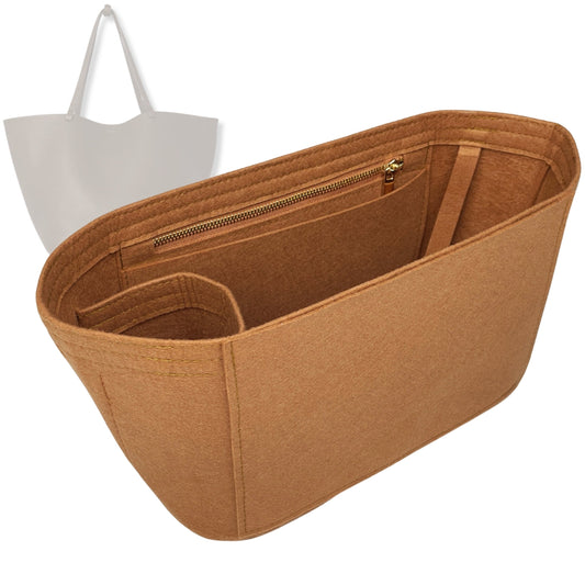 Bag Insert for (Gucci, Rajah large tote) Organizer Tote Purse Organiser Liner Shaper [Premium Felt Material]