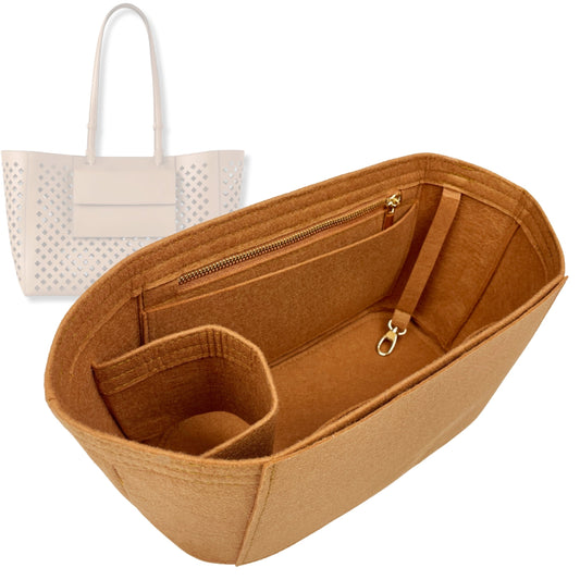 Bag Insert for (Mulberry, Perforated Tote) Organizer Tote Purse Organiser Liner Shaper [Premium Felt Material]