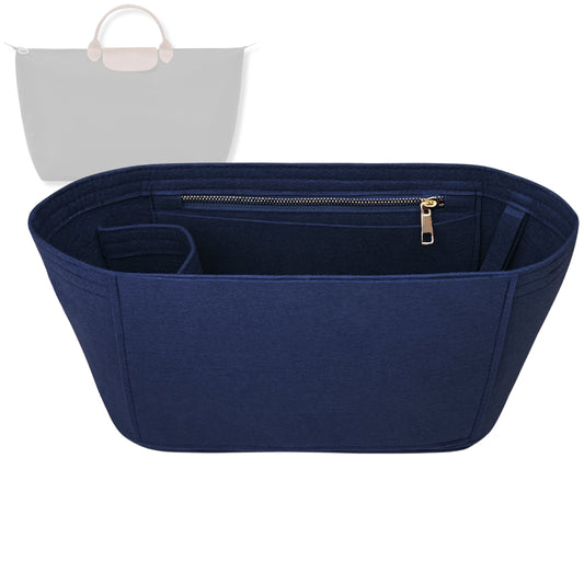 Bag Insert for (Longchamp, Le Pliage Original L Travel Bag) Organizer Tote Purse Organiser Liner Shaper [Premium Felt Material]