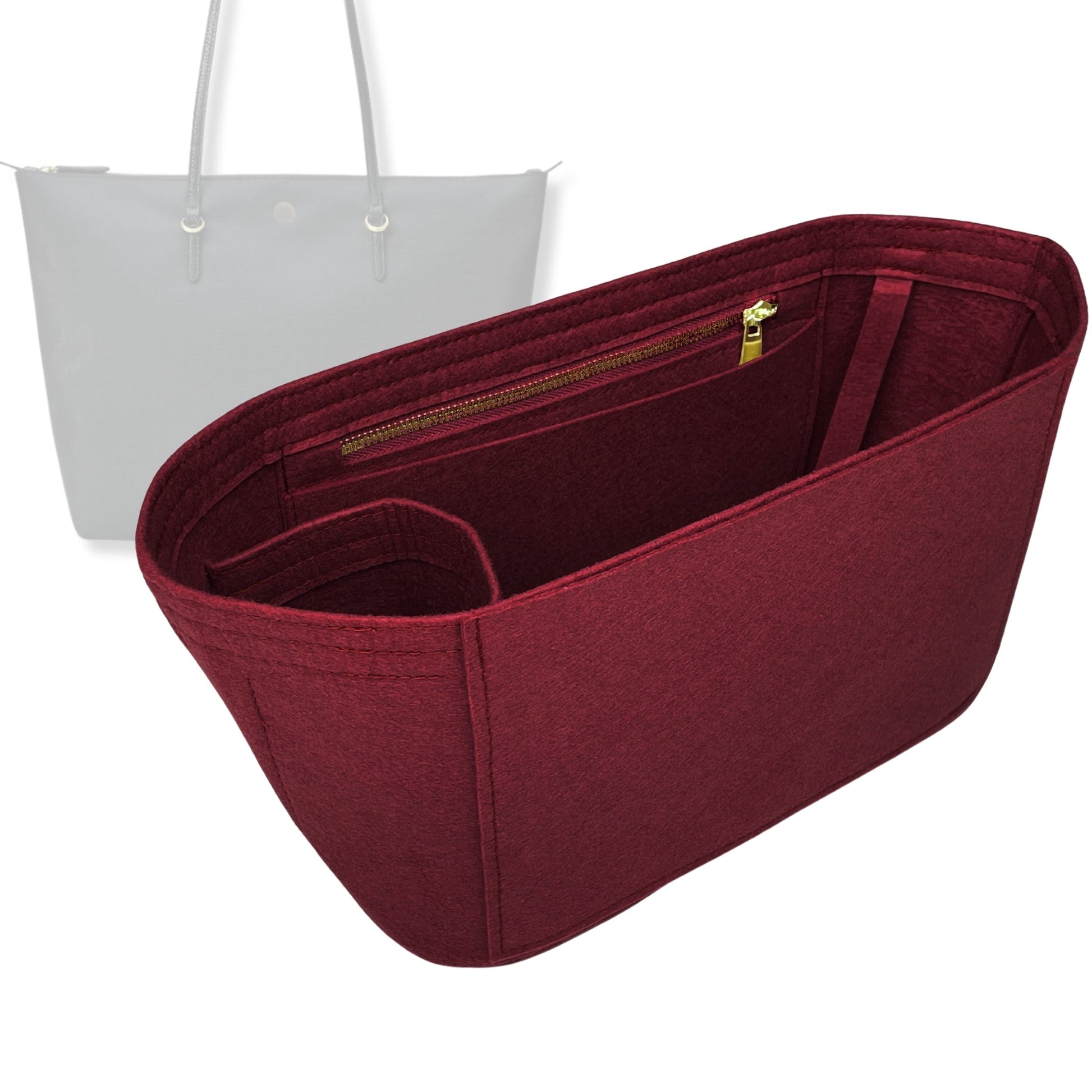 Bag Insert for (Ralph Lauren, Nylon Large Keaton Tote Bag) Organizer Tote Purse Organiser Liner Shaper [Premium Felt Material]