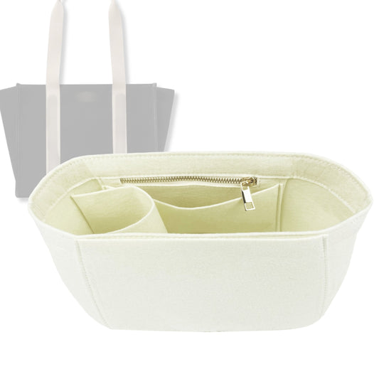 Bag Insert for (Kate Spade, Kip Canvas Large Tote) Organizer Tote Purse Organiser Liner Shaper [Premium Felt Material]