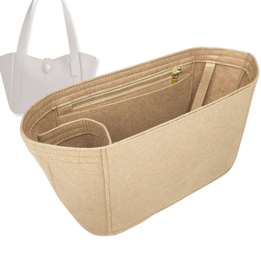 Bag Insert for (Coach, Hadley Turnlock Tote Bag) Organizer Tote Purse Organiser Liner Shaper [Premium Felt Material]