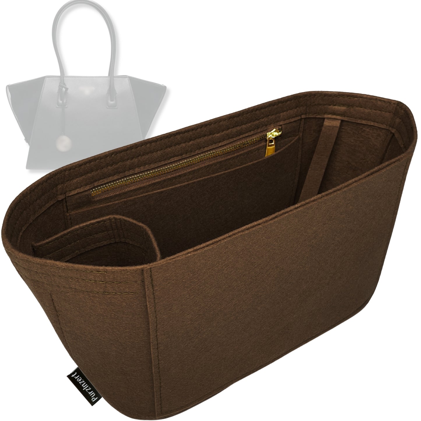 Bag Insert for (Michael Kors, Avril Extra-Large Leather and Suede Tote Bag) Organizer Tote Purse Organiser Liner Shaper [Premium Felt Material]