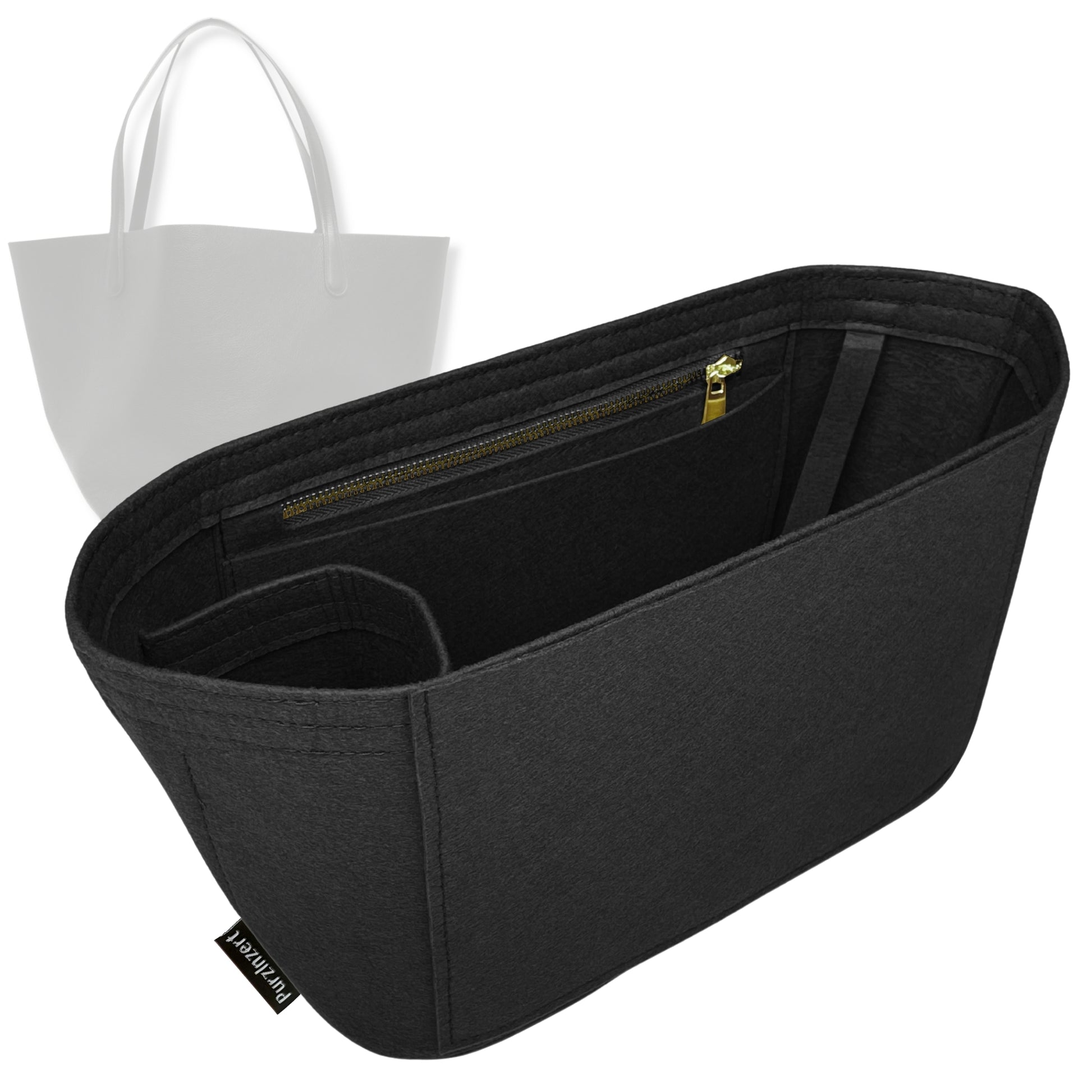 Bag Insert for (Mansur Gavriel, Everyday Soft Tote Bag) Organizer Tote Purse Organiser Liner Shaper [Premium Felt Material]