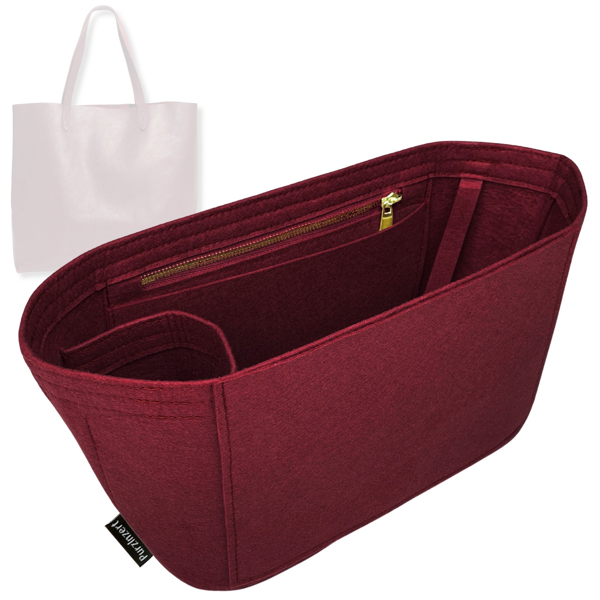 Bag Insert for (Madewell, Medium Transport Tote) Organizer Tote Purse Organiser Liner Shaper [Premium Felt Material]