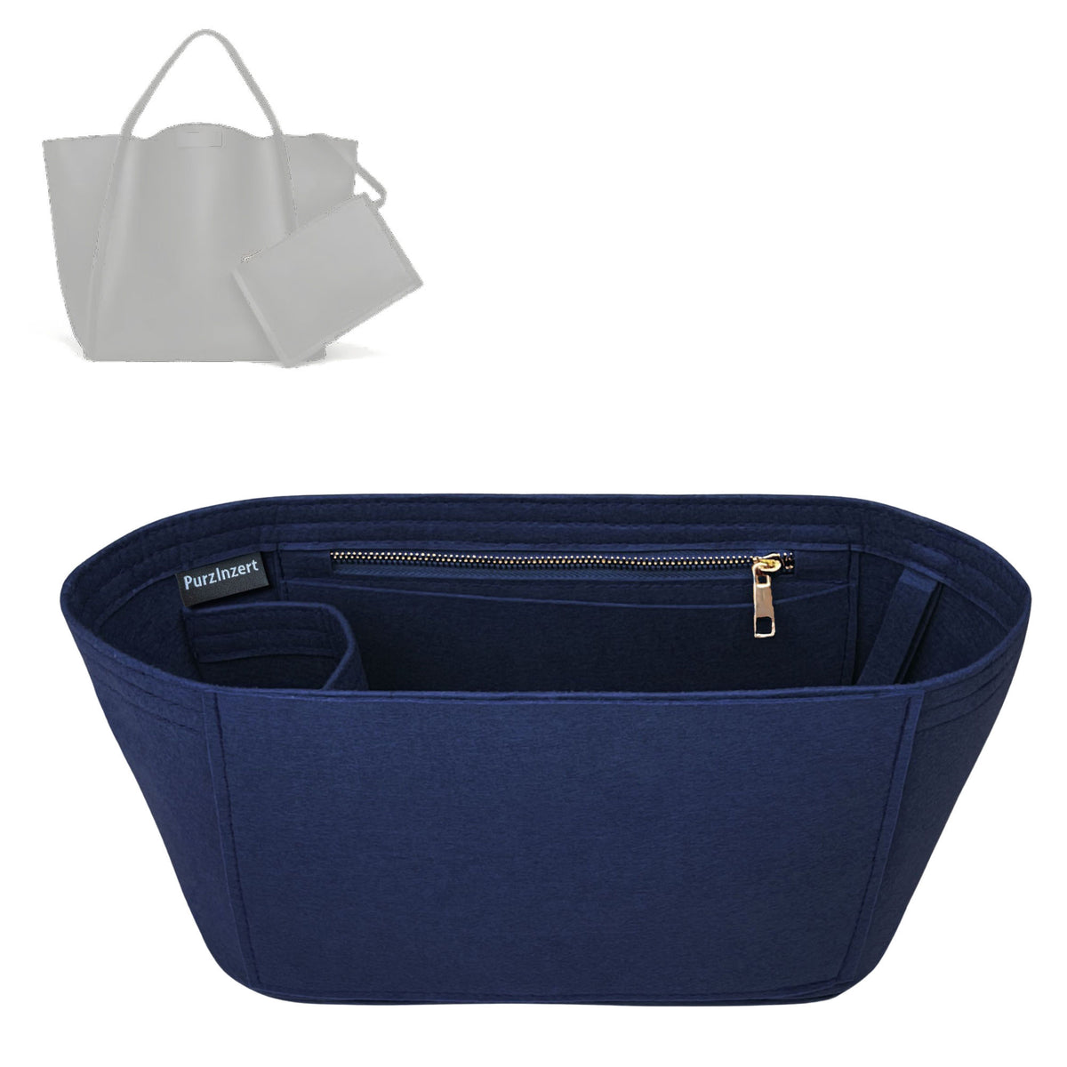 Bag Insert for (Celine, Medium CUBE BAG) Organizer Tote Purse Organiser Liner Shaper [Premium Felt Material]