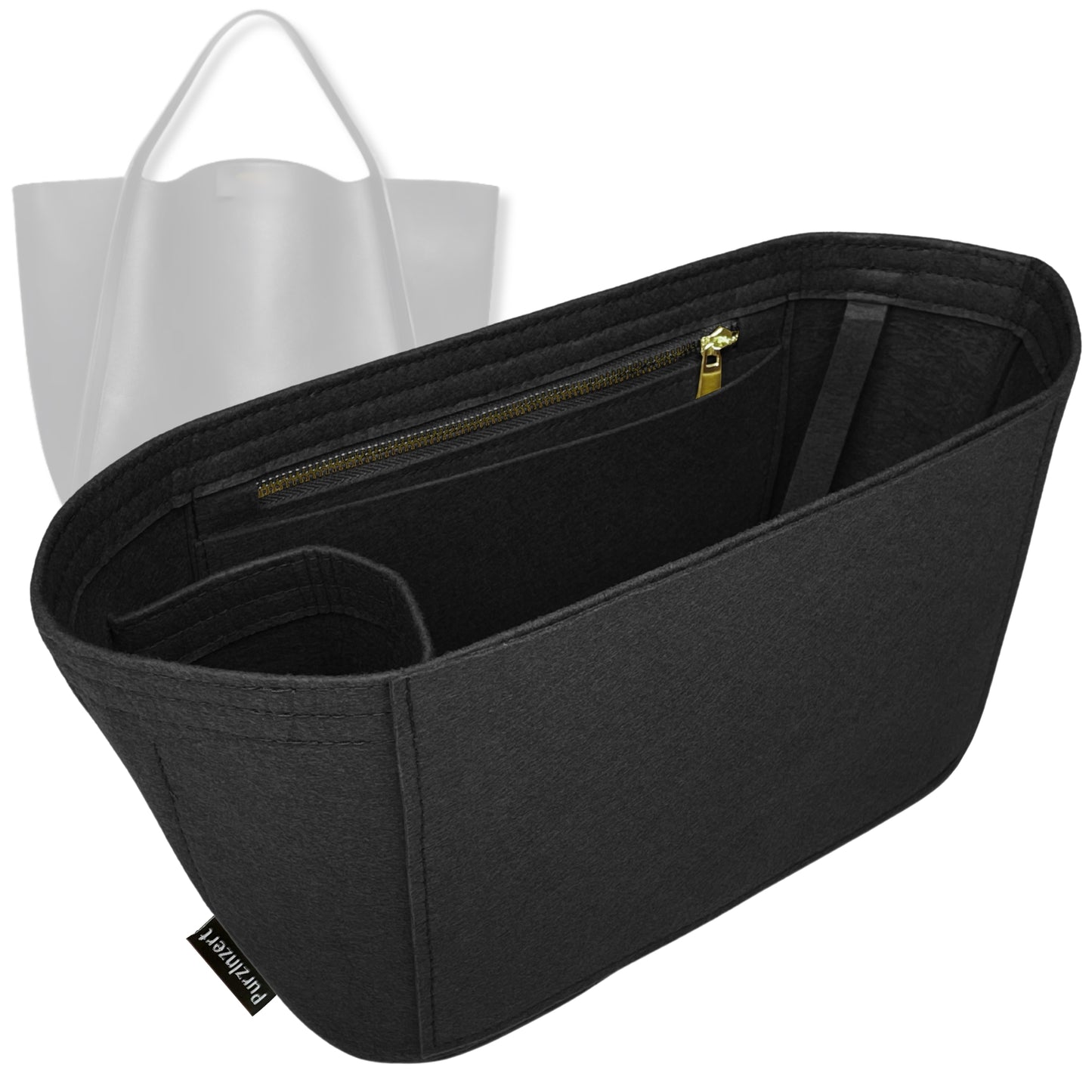 Bag Insert for (Celine, Medium CUBE BAG) Organizer Tote Purse Organiser Liner Shaper [Premium Felt Material]