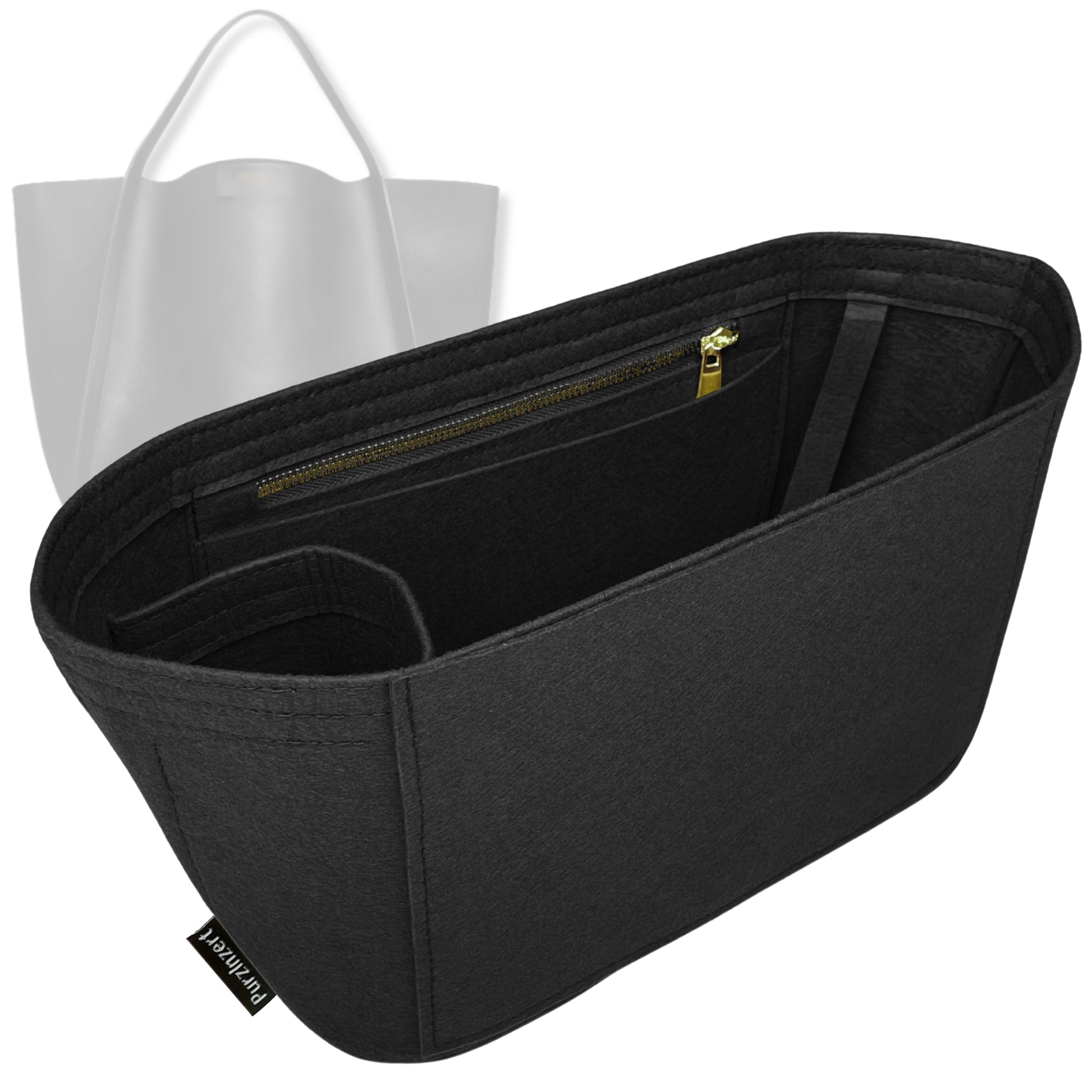 Bag Insert for (Celine, Medium CUBE BAG) Organizer Tote Purse Organiser Liner Shaper [Premium Felt Material]