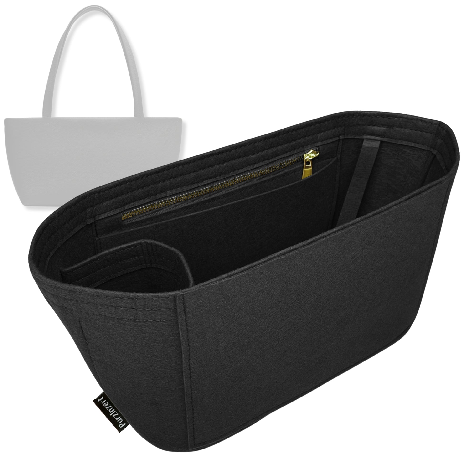 Bag Insert for (Cuyana, East West Easy Tote) Organizer Tote Purse Organiser Liner Shaper [Premium Felt Material]
