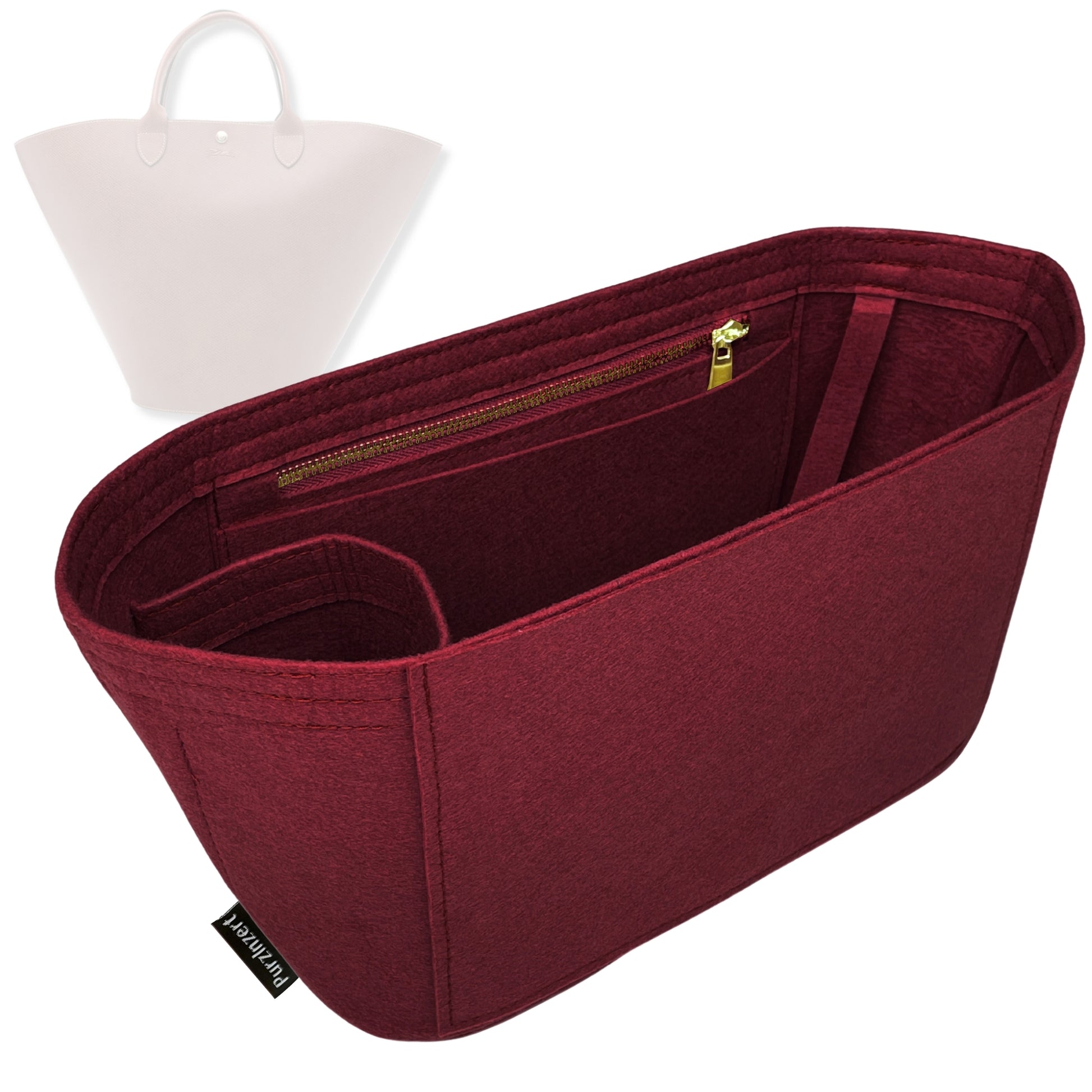 Bag Insert for (Longchamp, Epure XL Tote bag) Organizer Tote Purse Organiser Liner Shaper [Premium Felt Material]