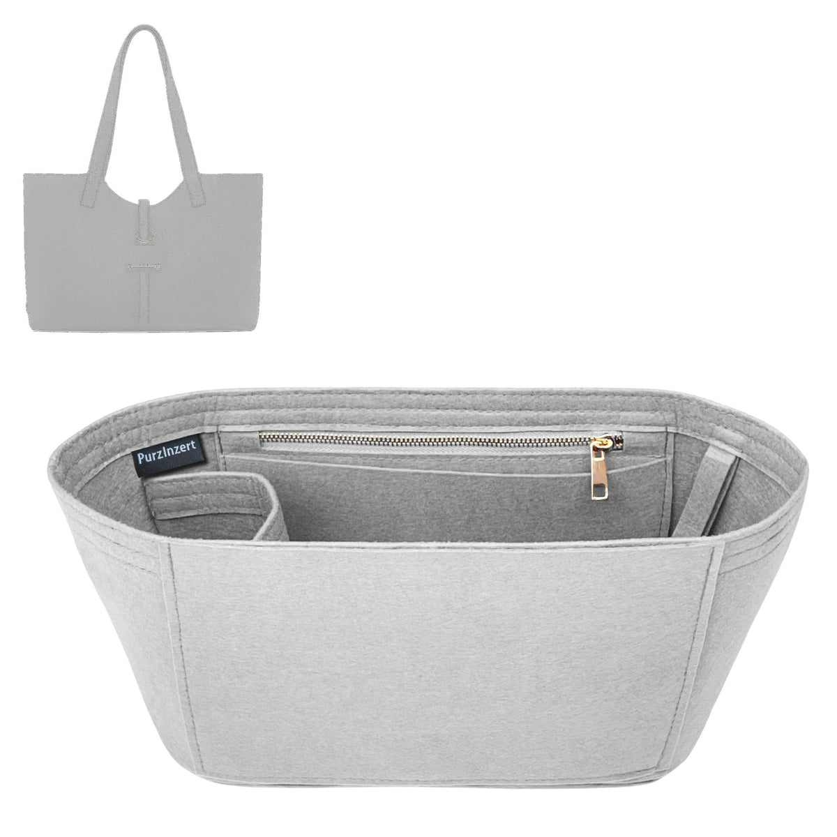 Bag Insert for (Strath berr., Kite Tote) Organizer Tote Purse Organiser Liner Shaper [Premium Felt Material]